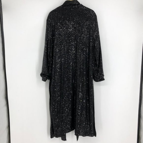 BB Dakota Rare Black Show Stopper Sequin Duster   Fashion Blogger Favourite - Picture 4 of 7